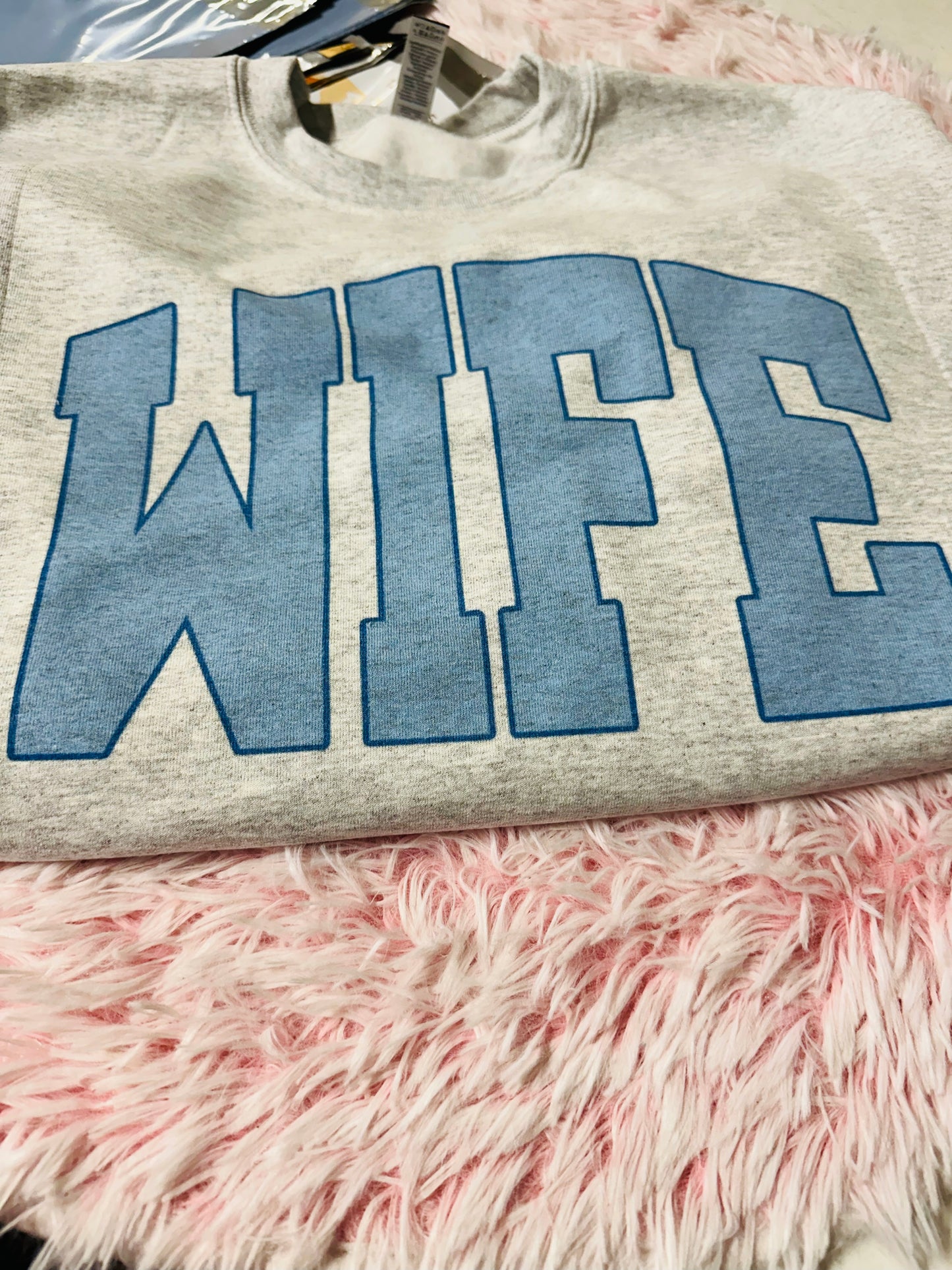 Wife Varsity Lettering