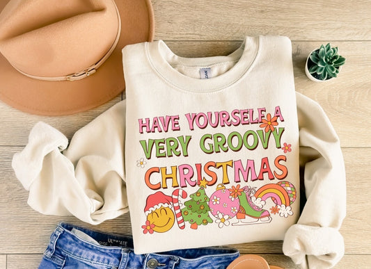 Groovy Christmas Crewneck