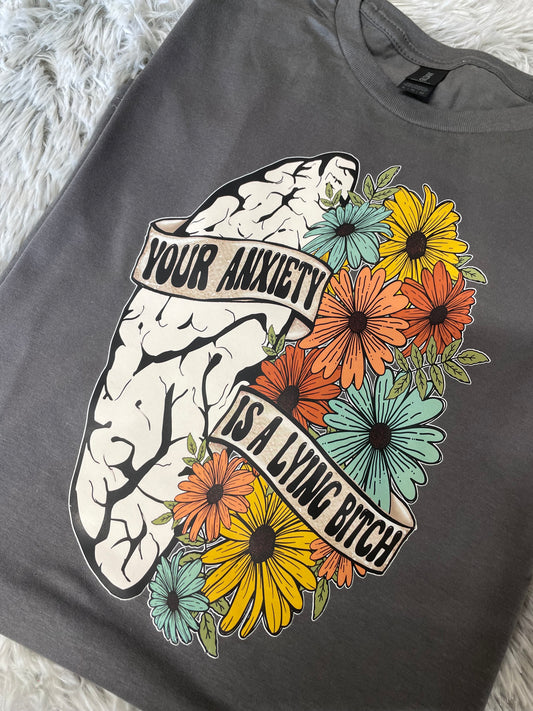 Anxiety Floral Brain