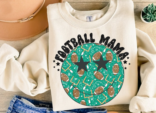 Football Mama Smiley