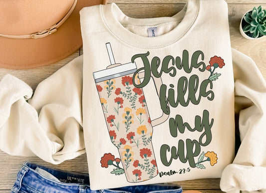 Jesus Fills My Cup Floral