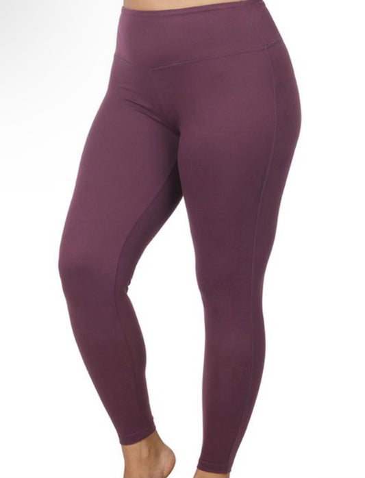 Zenana Plum Leggings