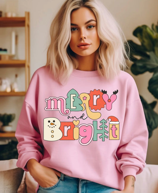 Merry And Bright Cartoon