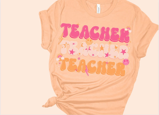 Retro Teacher Tee