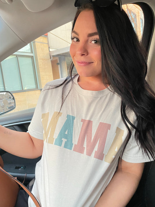 Tan Mama Varsity Tee